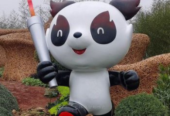 熊貓雕塑供給，中式工藝，卡通藝術熊貓雕塑精品