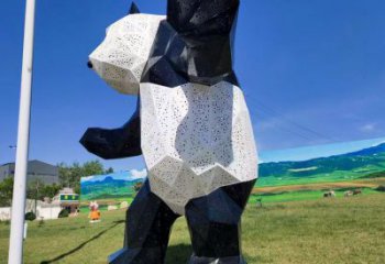 廣場熊貓雕塑批發(fā)，廣場系列，切面熊貓雕塑廠定價(jià)