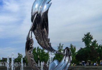 羽毛雕塑制作，園林裝飾，建筑鏡面羽毛雕塑批發(fā)