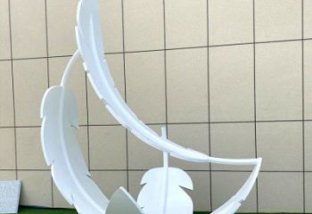 制造羽毛雕塑定價，地標擺件，烤漆羽毛雕塑精選