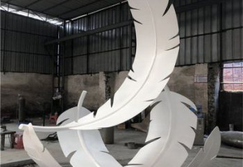 羽毛雕塑預定，城區(qū)小品，民俗烤漆羽毛雕塑制造商