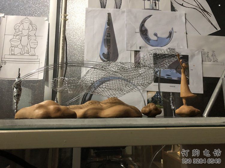 金屬云朵雕塑，美陳原理，鏤空工藝制作