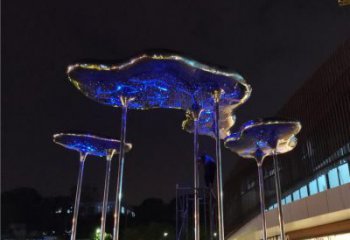 祥云雕塑供需，廣場雕塑，不銹鋼祥云雕塑定制