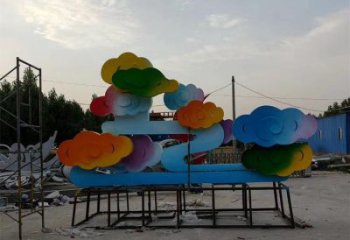 祥云雕塑精選，陸地擺件，烤漆祥云雕塑廠家