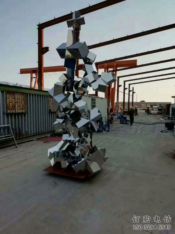 農(nóng)村景觀石雕塑，鏤空景觀雕塑，抽象效果