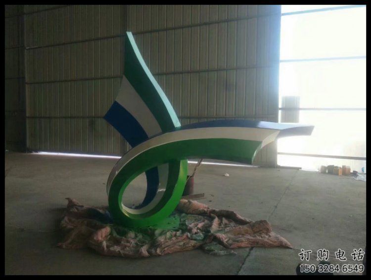 絲帶雕塑承接，鍛造工藝，不銹鋼絲帶雕塑訂做