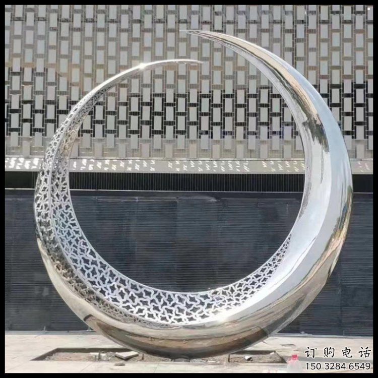 月亮雕塑，仿古景觀雕塑，仿古擺件