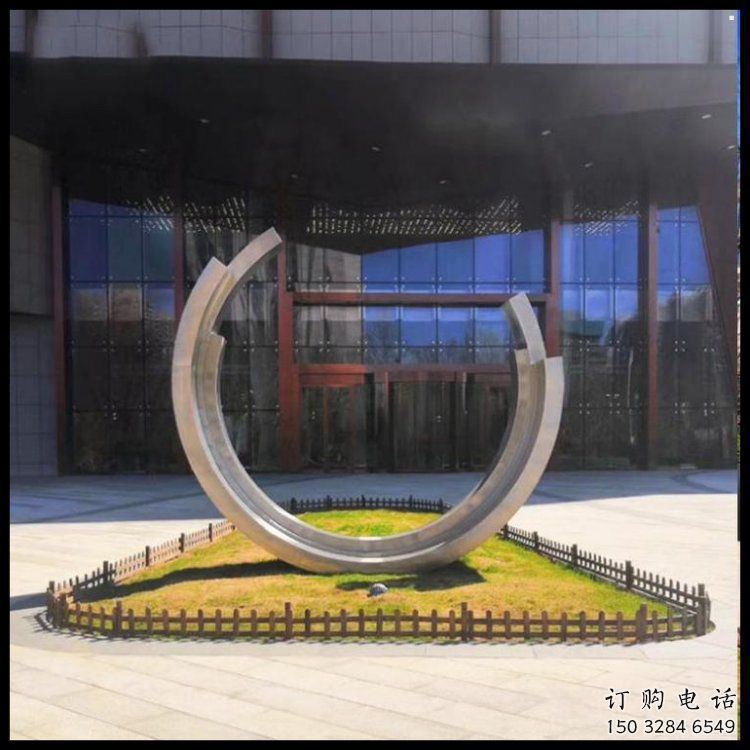 月亮船雕塑定制，歐式風(fēng)格，不銹鋼月亮船雕塑供給