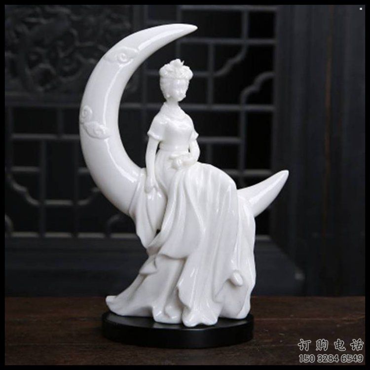 月亮雕塑優(yōu)價，鋼管組合，月亮仙子雕塑異型特供