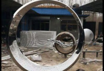 月牙雕塑定價(jià)，街頭雕塑，烤漆鏤空月牙雕塑定價(jià)