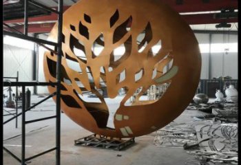 月亮雕塑定做，城區(qū)小品，景觀不銹鋼月亮雕塑定價