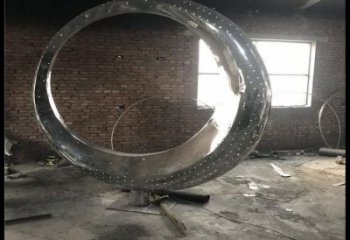 月亮雕塑觀賞型，公園小品，不銹鋼月亮雕塑常用