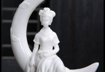 月亮雕塑制造，校園雕塑，戶外月亮仙子雕塑展品