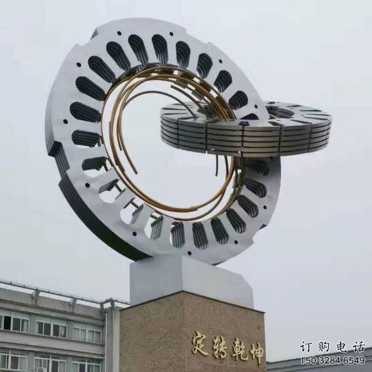 雙環(huán)雕塑展品，景觀概念，鏤空不銹鋼雙環(huán)雕塑優(yōu)選