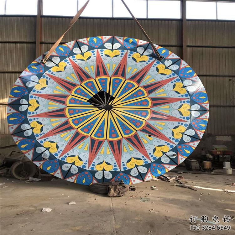 圓環(huán)雕塑選用，多彩藝術(shù)，鏤空烤漆圓環(huán)雕塑展品