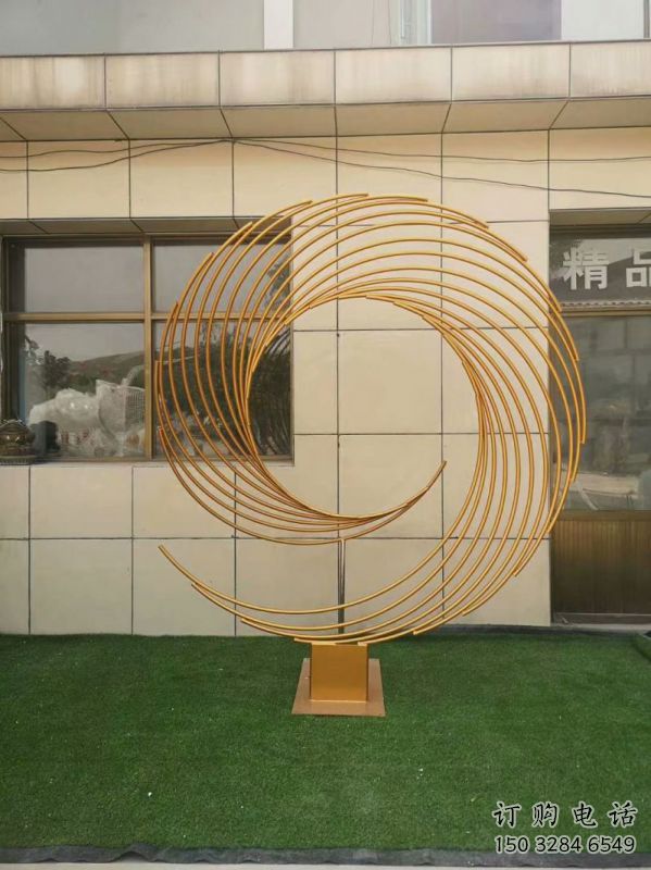 圓環(huán)雕塑定價(jià)，景觀雕塑，鏤空?qǐng)A環(huán)雕塑廠家批發(fā)