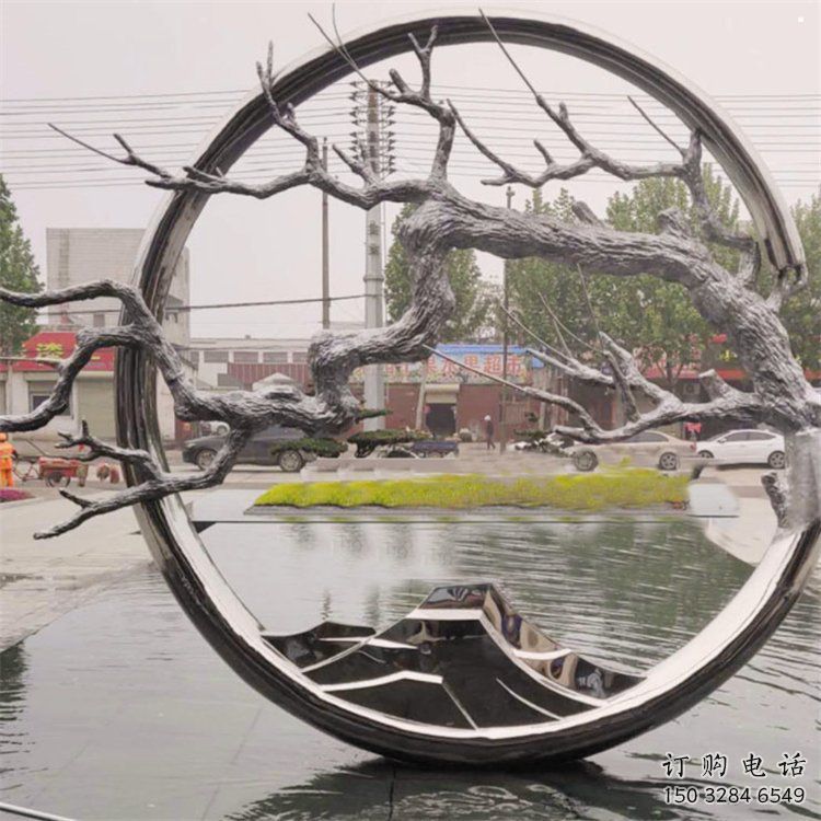 圓環(huán)樹(shù)雕塑供求，室外雕塑，不銹鋼圓環(huán)樹(shù)雕塑選定