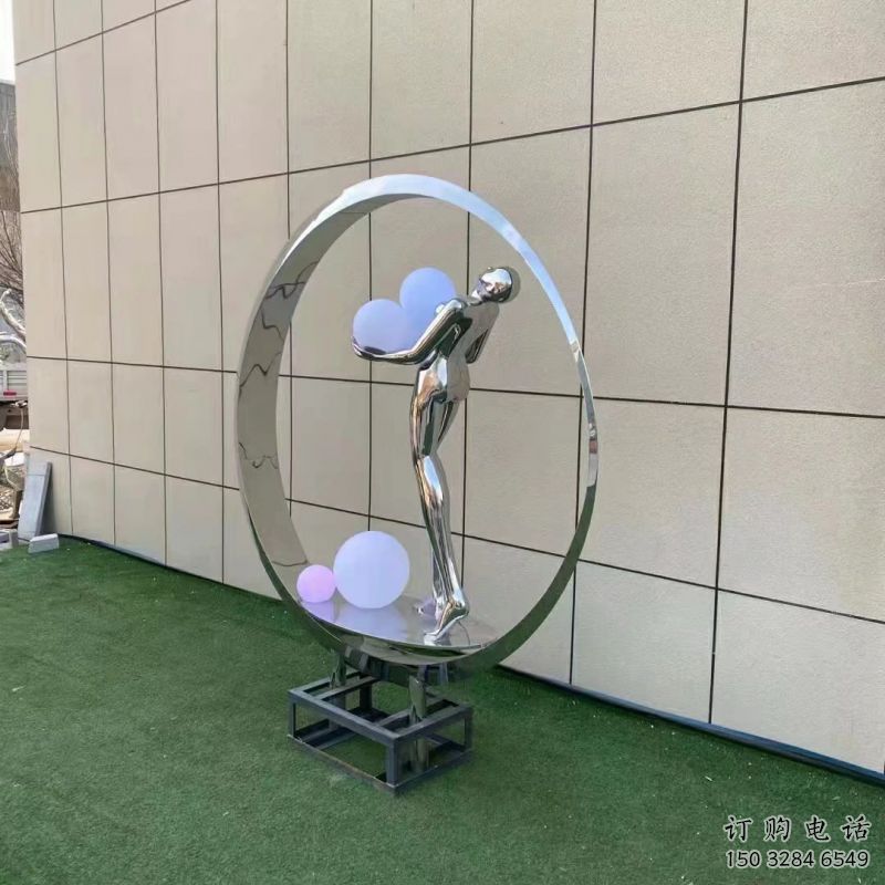 金屬仙子雕塑批發(fā)，街頭藝術，廣場圓環(huán)仙子雕塑展品