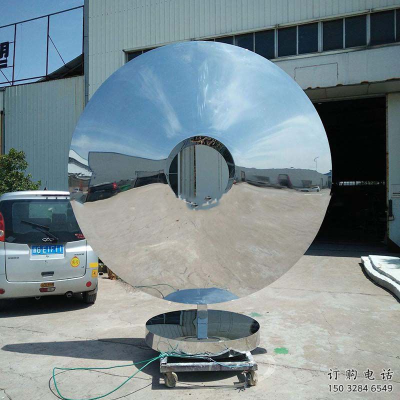 戶外圓鏡批發(fā)，水景雕塑，不銹鋼圓鏡雕塑供求