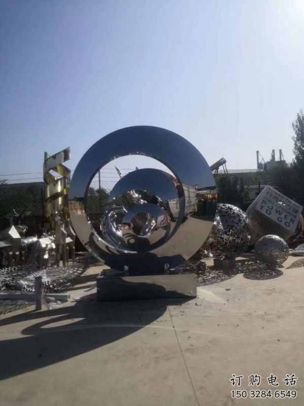 圓鏡雕塑承接，城市雕塑，不銹鋼圓鏡雕塑精品