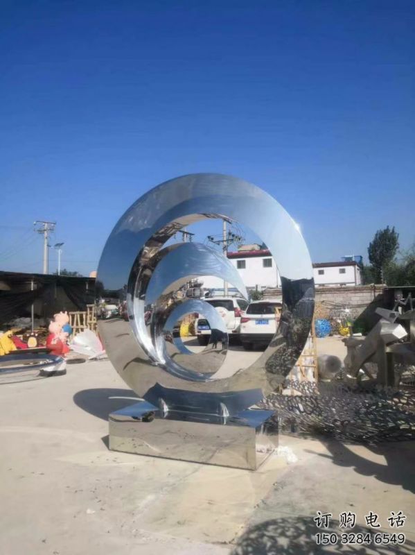 圓鏡雕塑制作，公園小品，不銹鋼圓鏡雕塑優(yōu)選