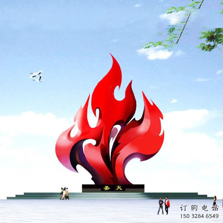 火炬雕塑承接，城市裝飾，大型不銹鋼火炬雕塑生產(chǎn)商