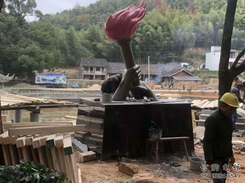 火炬雕塑制作專供，園林裝飾，建筑不銹鋼火炬雕塑
