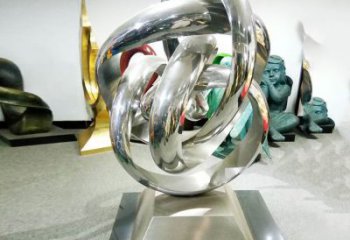 雙環(huán)雕塑選定，美陳雕塑，現(xiàn)代不銹鋼雙環(huán)雕塑優(yōu)選