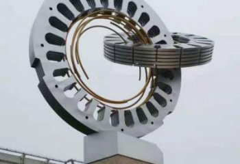 雙環(huán)雕塑展品，景觀概念，鏤空不銹鋼雙環(huán)雕塑優(yōu)選