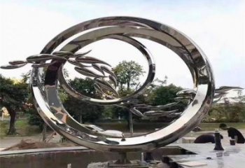 圓環(huán)雕塑常用，公園小品，房地產(chǎn)不銹鋼圓環(huán)雕塑生產(chǎn)商