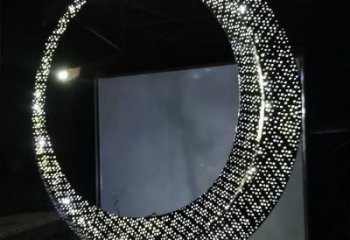 圓環(huán)雕塑定制，小區(qū)雕塑，建筑不銹鋼圓環(huán)雕塑提供