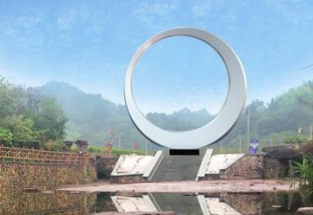 圓環(huán)雕塑精選，街頭藝術，公園不銹鋼圓環(huán)雕塑承接