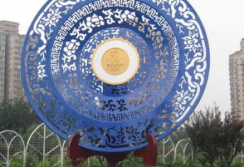 建筑圓環(huán)雕塑承接，美陳雕塑，烤漆圓環(huán)雕塑定制