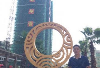 圓環(huán)雕塑服務(wù)商，美陳雕塑，烤漆圓環(huán)雕塑廠家精選