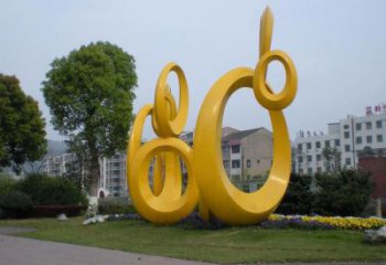 圓環(huán)雕塑通用，街頭雕塑，戶外烤漆圓環(huán)雕塑標(biāo)準(zhǔn)
