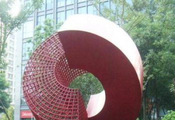 圓環(huán)雕塑選定，景觀雕塑，烤漆圓環(huán)雕塑生產(chǎn)商