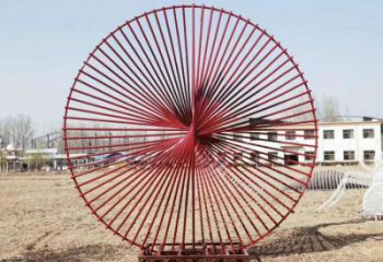 圓環(huán)雕塑定價，拉絲工藝，鏤空圓環(huán)雕塑制作廠家
