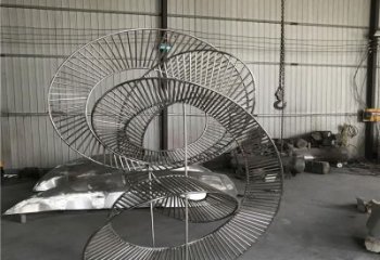 圓環(huán)雕塑批發(fā)，靜態(tài)雕塑，主題鏤空圓環(huán)雕塑標準