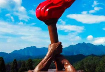 火把雕塑提供，戶外雕塑，不銹鋼火把雕塑素材制作