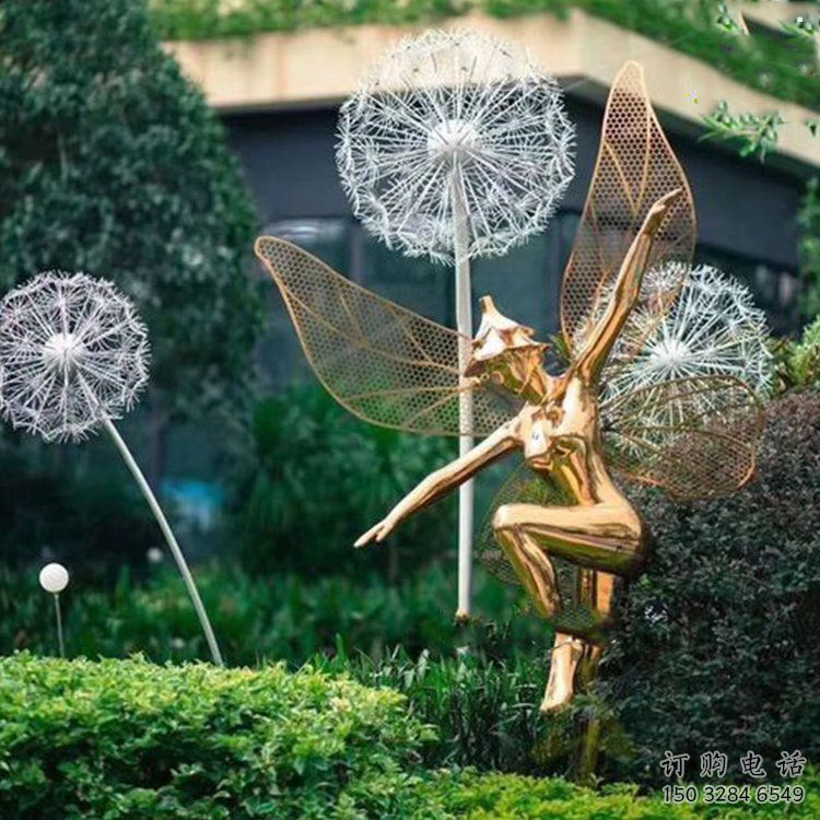 小精靈雕塑，抽象卡通雕塑，美陳人物擺件