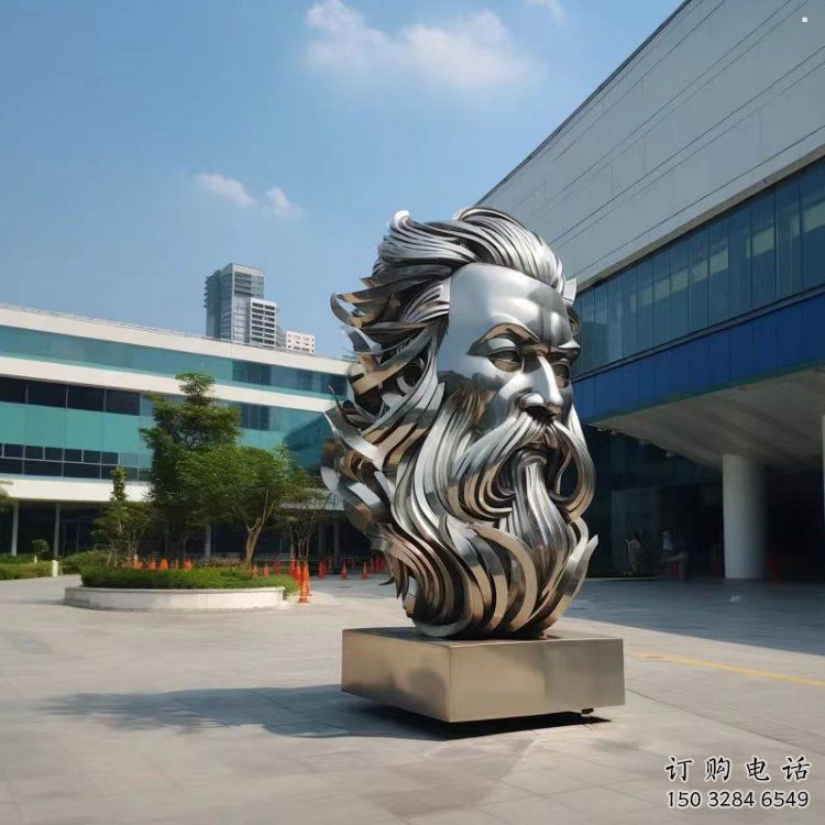 白鋼西方人雕塑提供，歐式藝術(shù)，中式鏡面人頭像雕塑通用