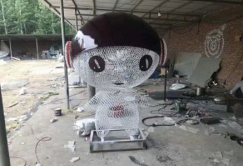 動漫人物雕塑廠家，編織工藝，公園廣場戶外卡通人物雕塑