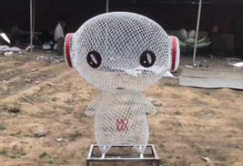 鏤空人物雕塑廠家，編織工藝，公園廣場(chǎng)戶外卡通人物雕塑