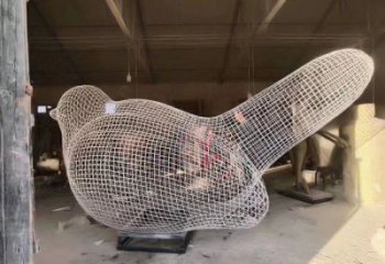 鏤空鳥雕塑供需，廣場雕塑，鐵藝小鳥雕塑定制