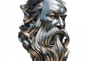 白鋼人頭像雕塑供需，標(biāo)識(shí)雕塑，鏡面西方人雕塑制造商