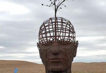 人頭像雕塑標準，彩鋼制作，鏤空鐵藝人頭像雕塑優(yōu)價