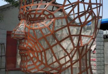 人頭像雕塑觀賞型，城市裝飾，鏤空人頭像雕塑標(biāo)準(zhǔn)