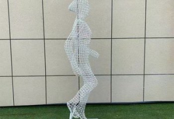 鏤空體育雕塑供求，編織雕塑，鐵藝健兒人物雕塑制造商