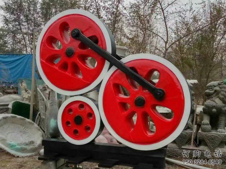 車(chē)輪雕塑選定，美陳雕塑，現(xiàn)代藝術(shù)車(chē)輪雕塑優(yōu)選