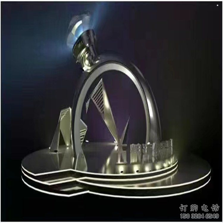 景觀鉆戒雕塑批發(fā)，拉絲工藝，景觀鉆戒雕塑承接
